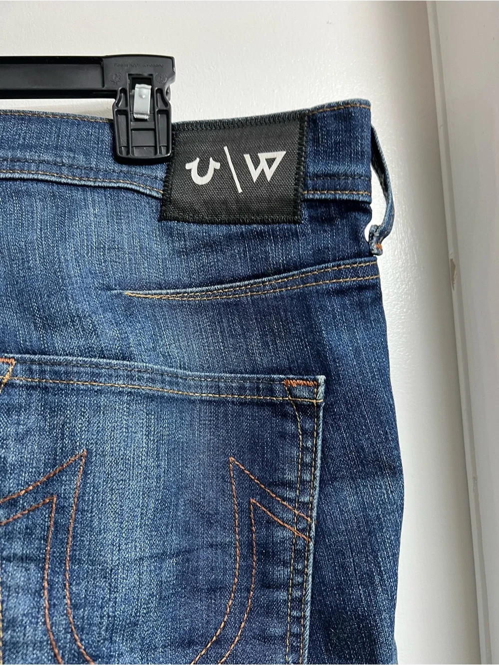 True Religion Westbrook Relaxed Skinny Men’s Jeans in Dark Blue